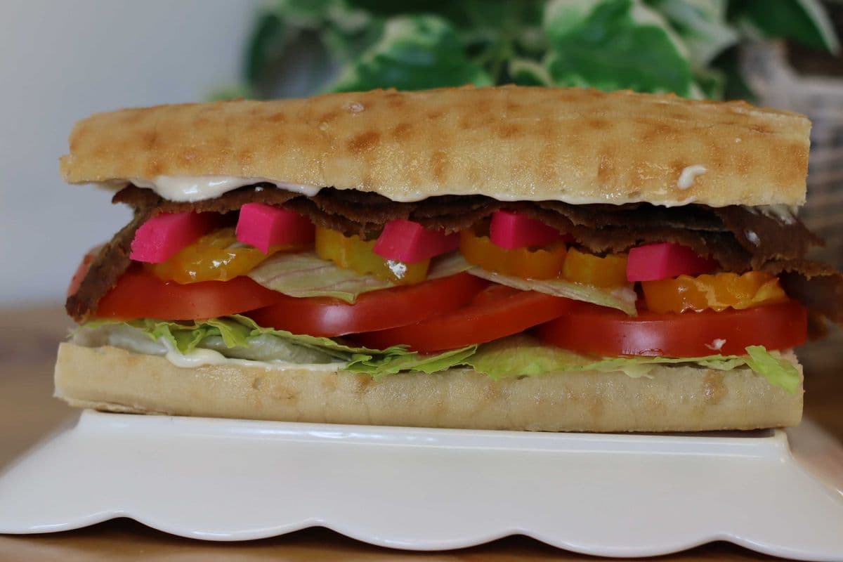 Donair Beef Panini (large)