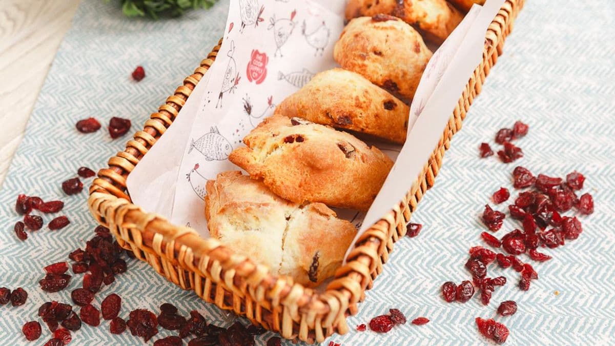 6 Lemon Cranberry Scones Bake At Home