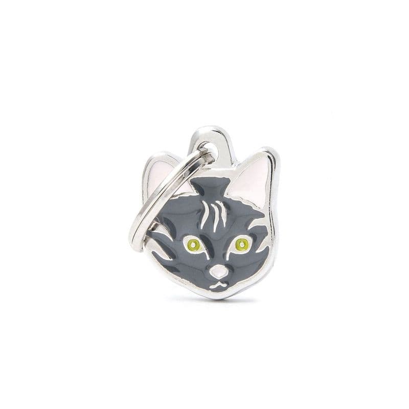 MyFamily Grey European Shorthair Engraved Tag