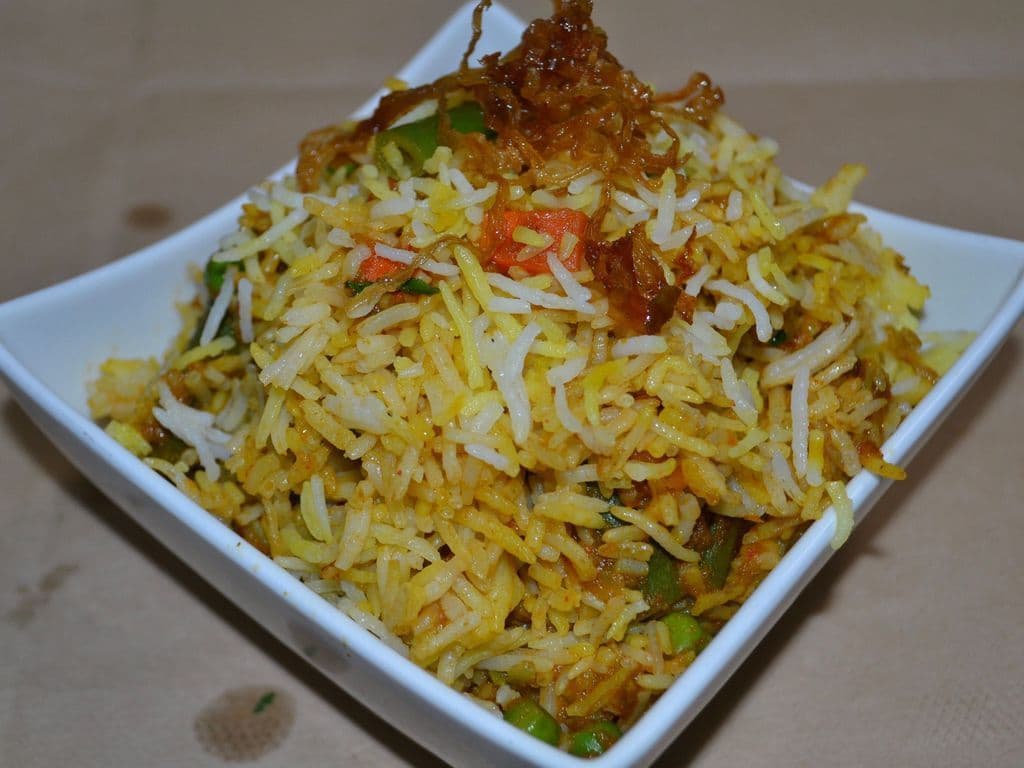 Biryani Vegetarian with Raita