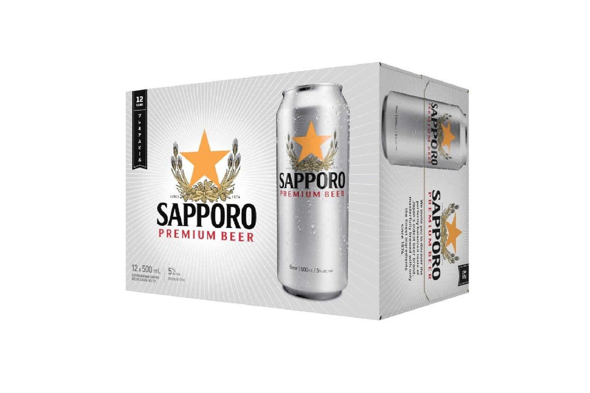 SAPPORO 12 CANS (1 x 355ML)