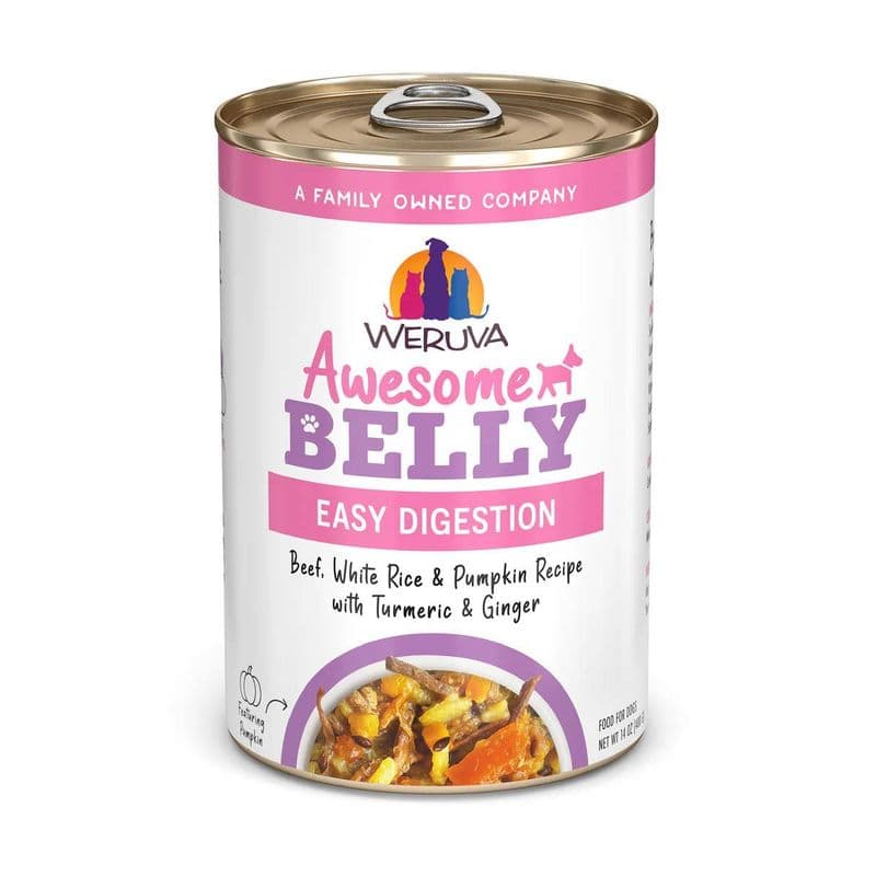 Weruva Awesome Belly Beef & Rice Wet Dog Food Can 14-oz