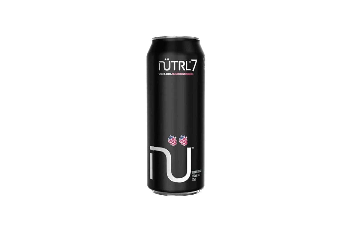 NUTRL 7 Vodka Soda Black Raspberry Single Can (1 x 473ml)