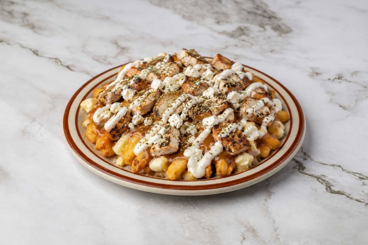 6. Greek Style Chicken Poutine