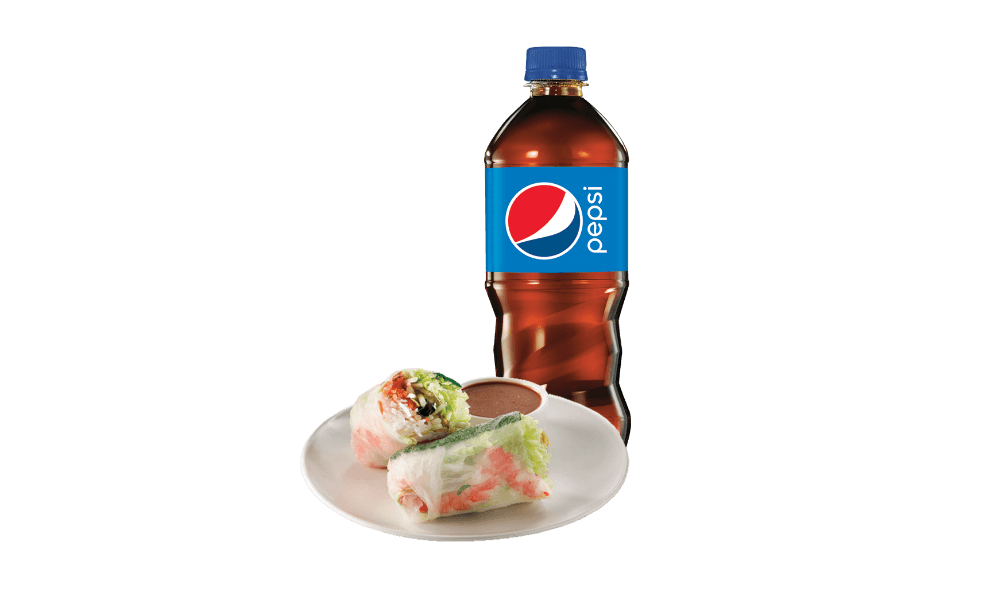 Fresh Shrimp Roll & Bottled Drink Combo