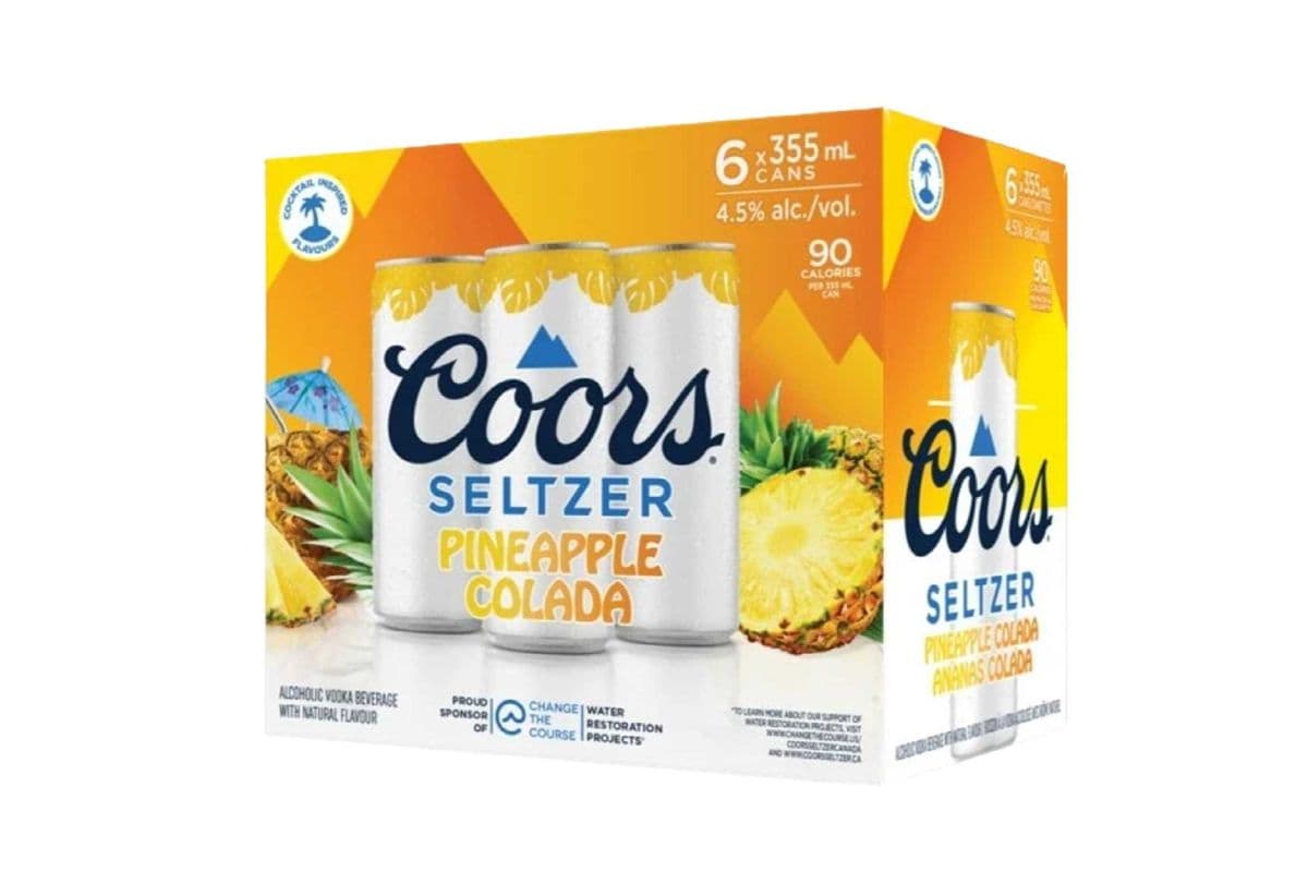 COORS SELTZER PINEAPPLE COLADO (6 x 355ML)