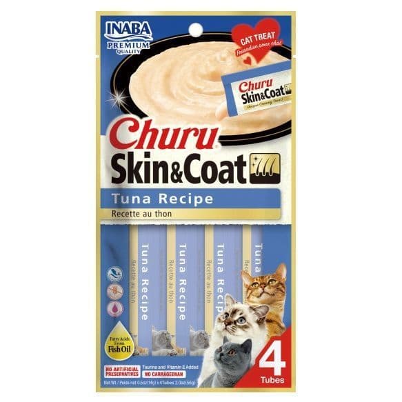 Inaba Cat Churu Skin & Coat Tuna Recipe