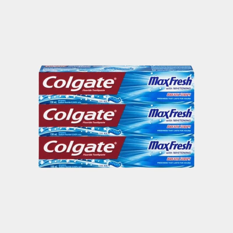 Colgate Maxfresh Cool Mint Whitening Toothpaste (3 Ct, 150ml)