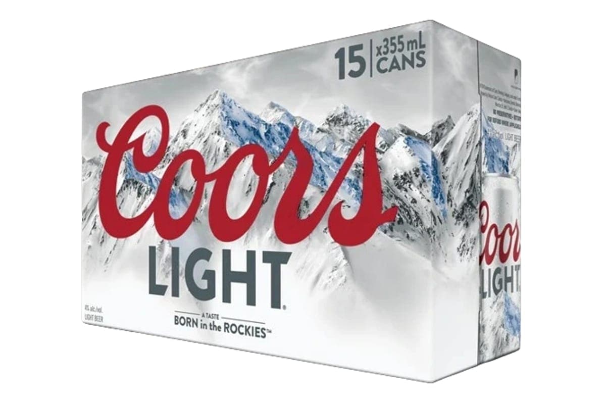 Coors Light 355ml 15pk Can