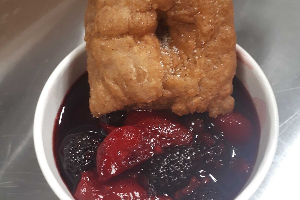 Wildberry Sauce and Bannock