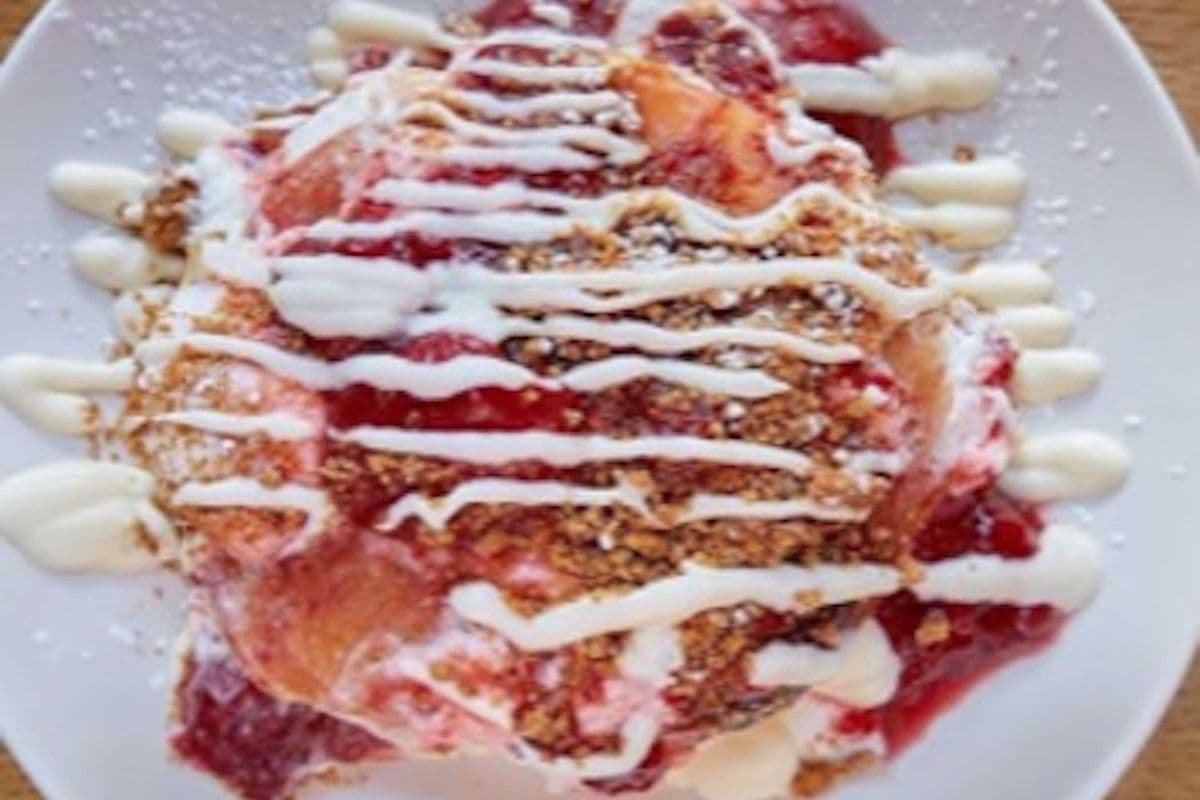 Strawberry Cheesecake Pancakes