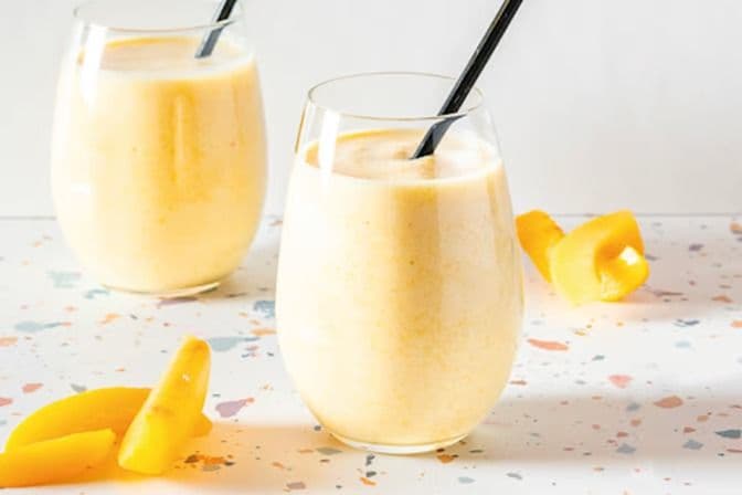 Smoothie pêche et crème / Peaches and Cream Smoothie