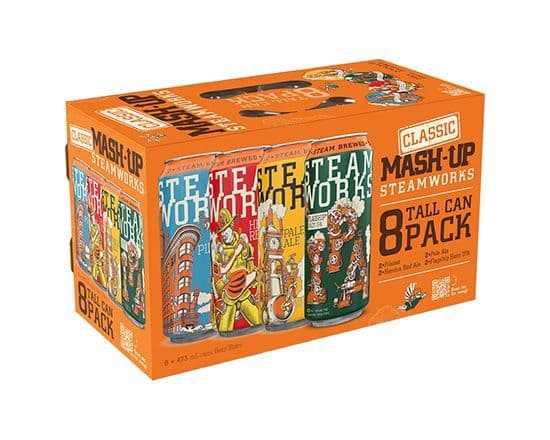Steamworks Brewing Company Mash Up Variety Pack, 8 x 473 ml