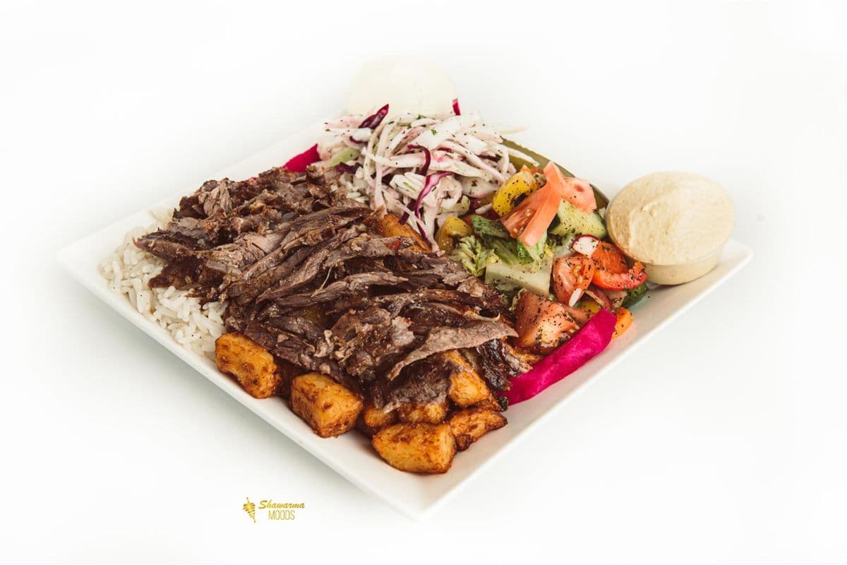 Plat au shawarma de boeuf