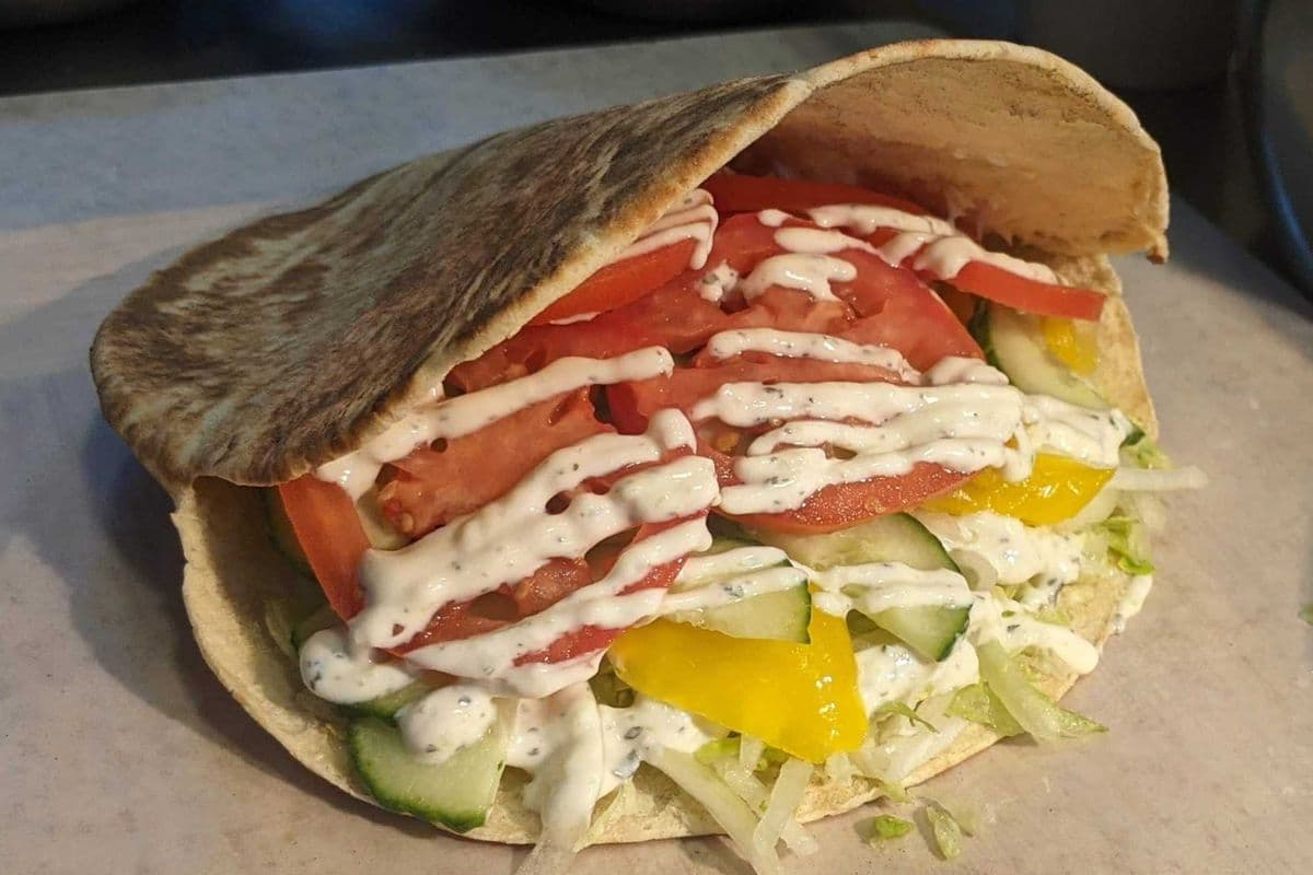 Veggie Pita (Large) (Vegan)