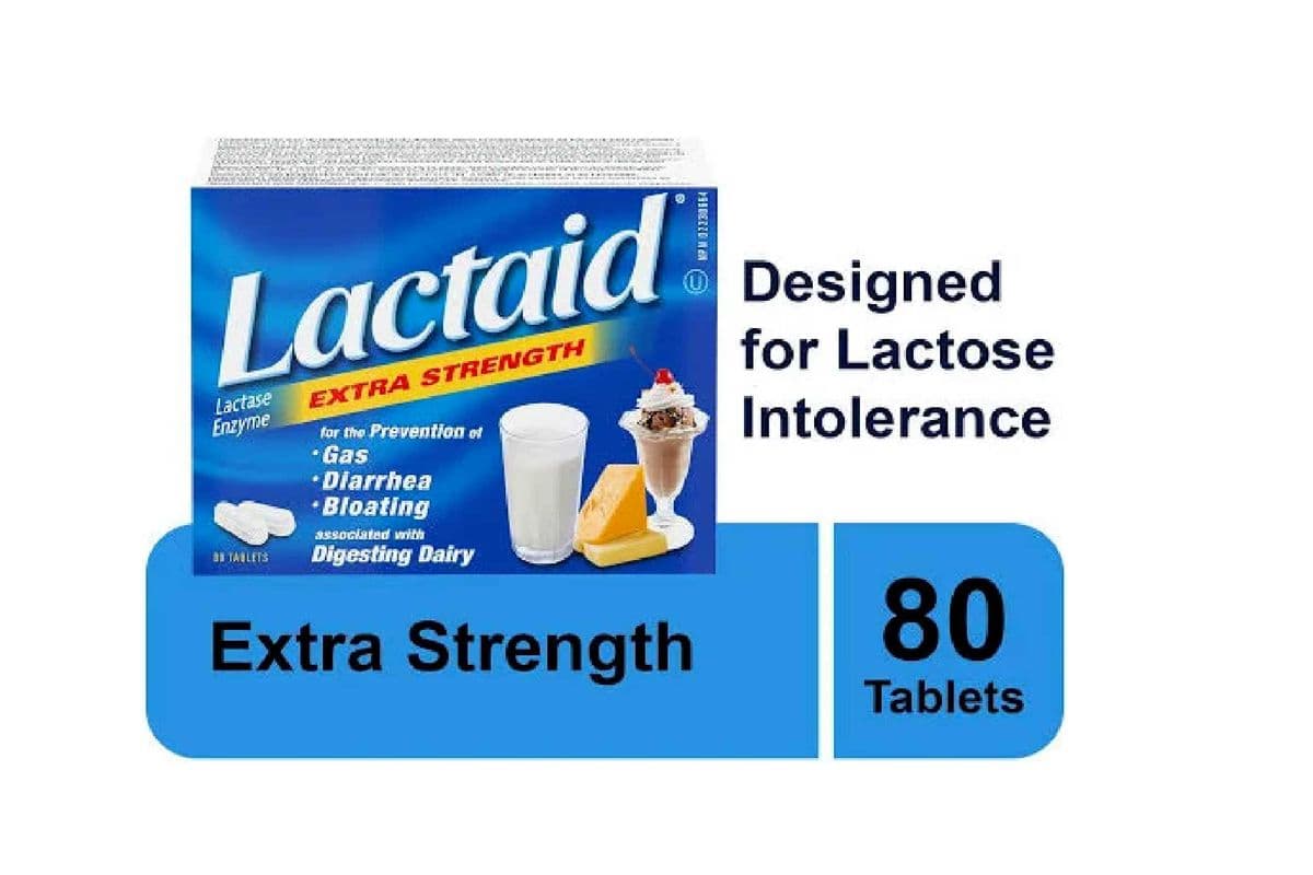LACTAID EXTRA STRENGTH TABLETS 80 PACK (80 TABLETS)