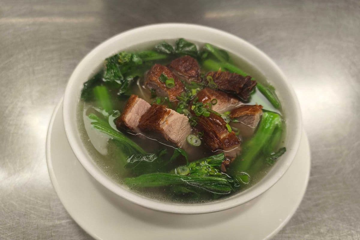 B8. BBQ Duck Noodle in Soup