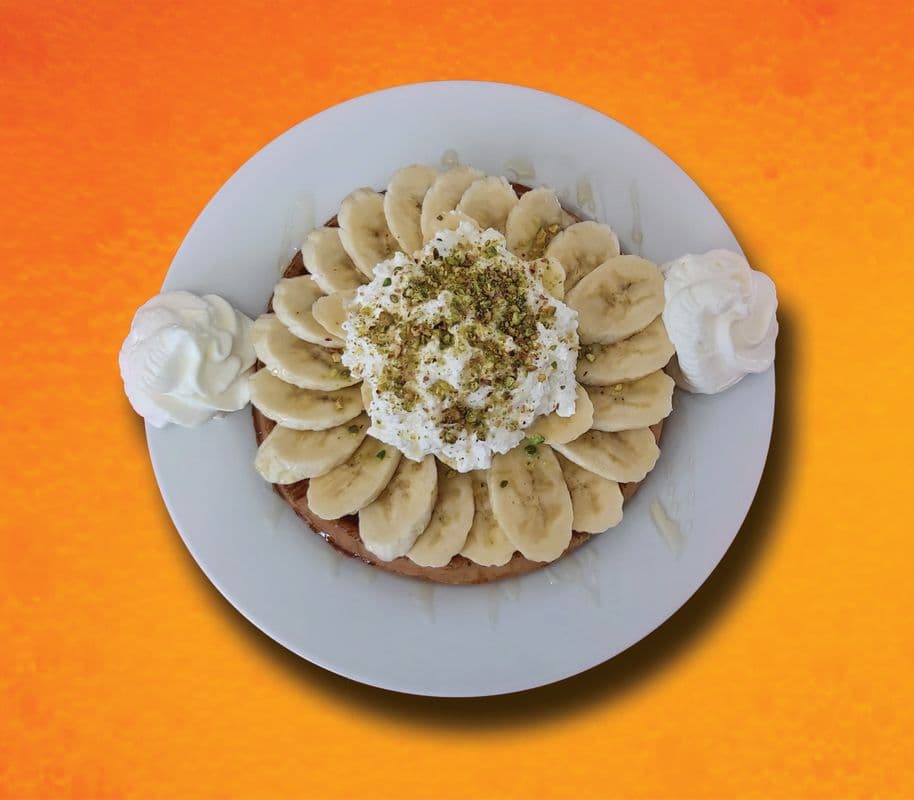 Banana Ashta Waffle