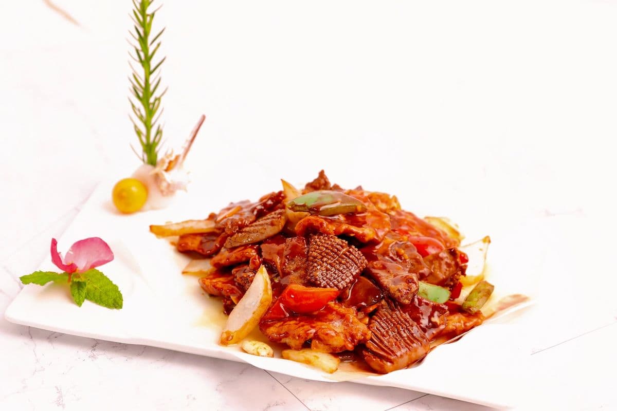 148. Stir-Fried Pork with Pork Liver and Kidney - 老爆三