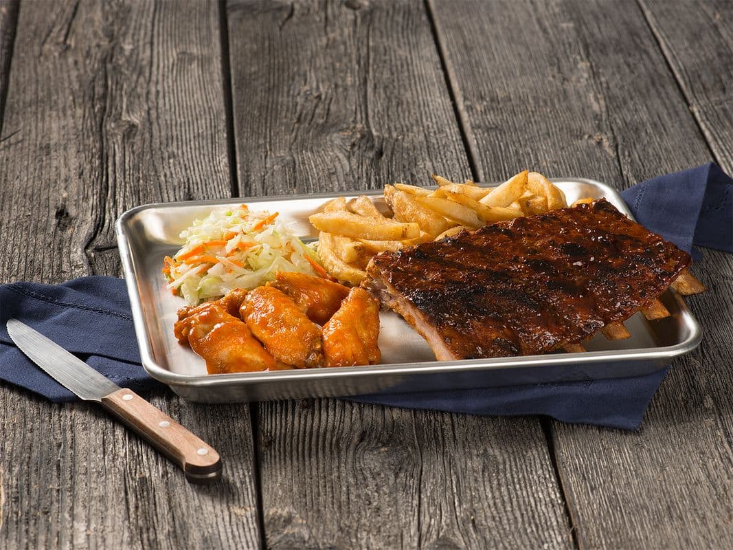 Rib and Wing Combo (4 Wings)