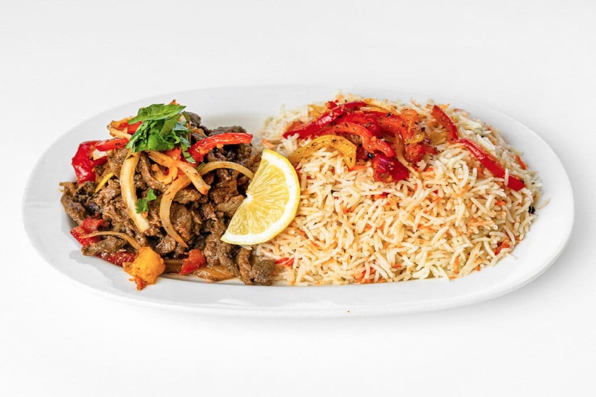 Chicken or Beef Suqaar Plate