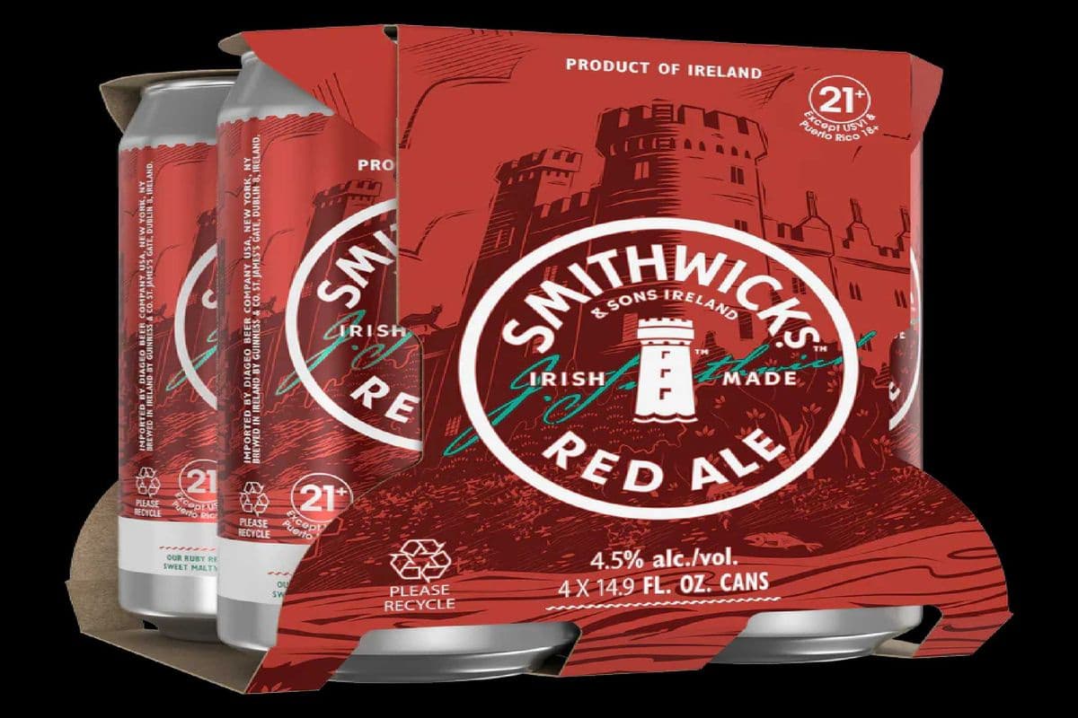 Smithwick's Premium Red Ale Beer 4 Cans (4 x 500ml)