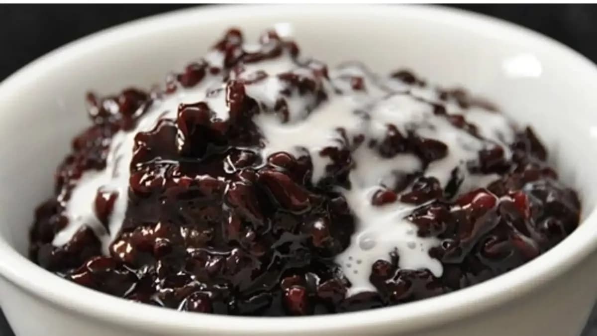 Black Sticky Rice Pudding