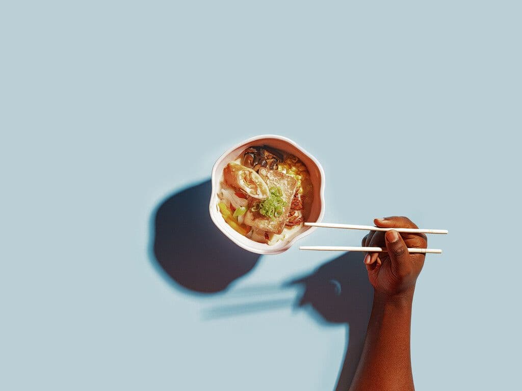 Ramen tofu croustillant