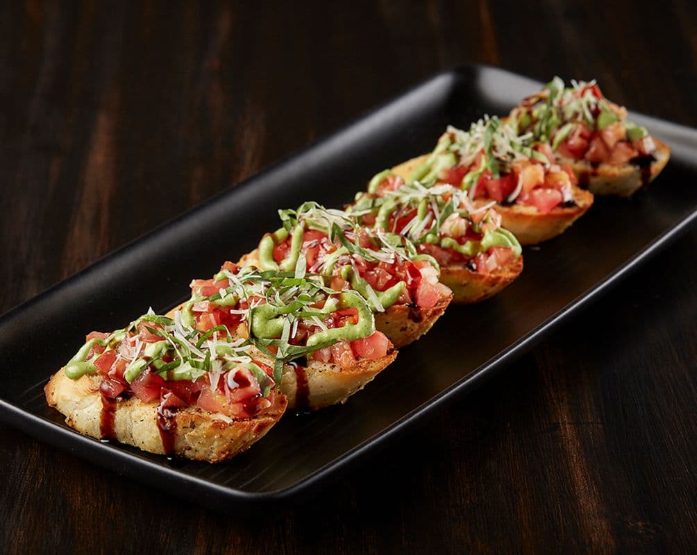 Shareable Fresh Tomato Bruschetta