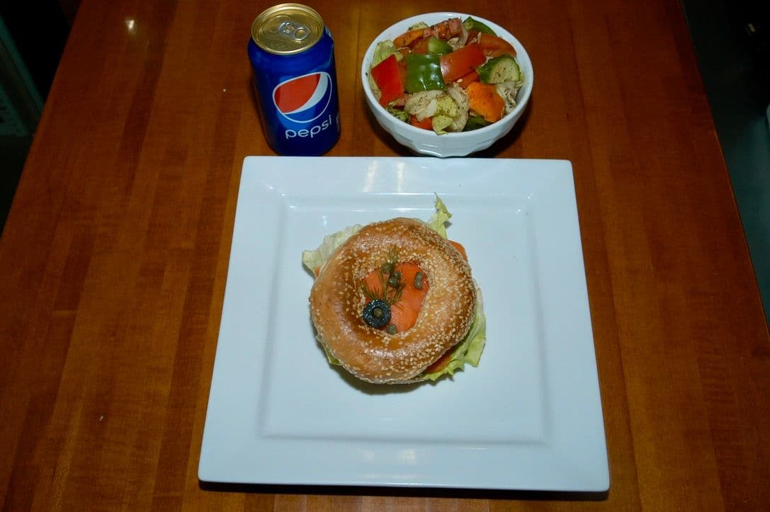 Bagel saumon fumé en trio (1 salade)