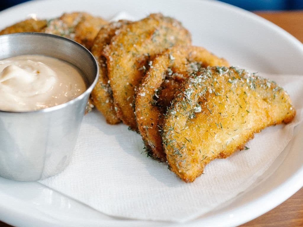Fried Pickled Green Tomatoes
