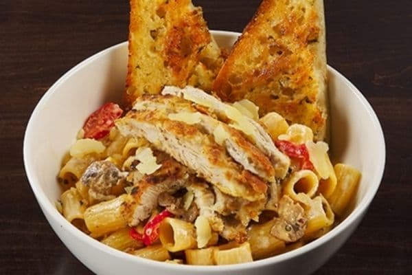 Parmesan Crusted Chicken Rigatoni