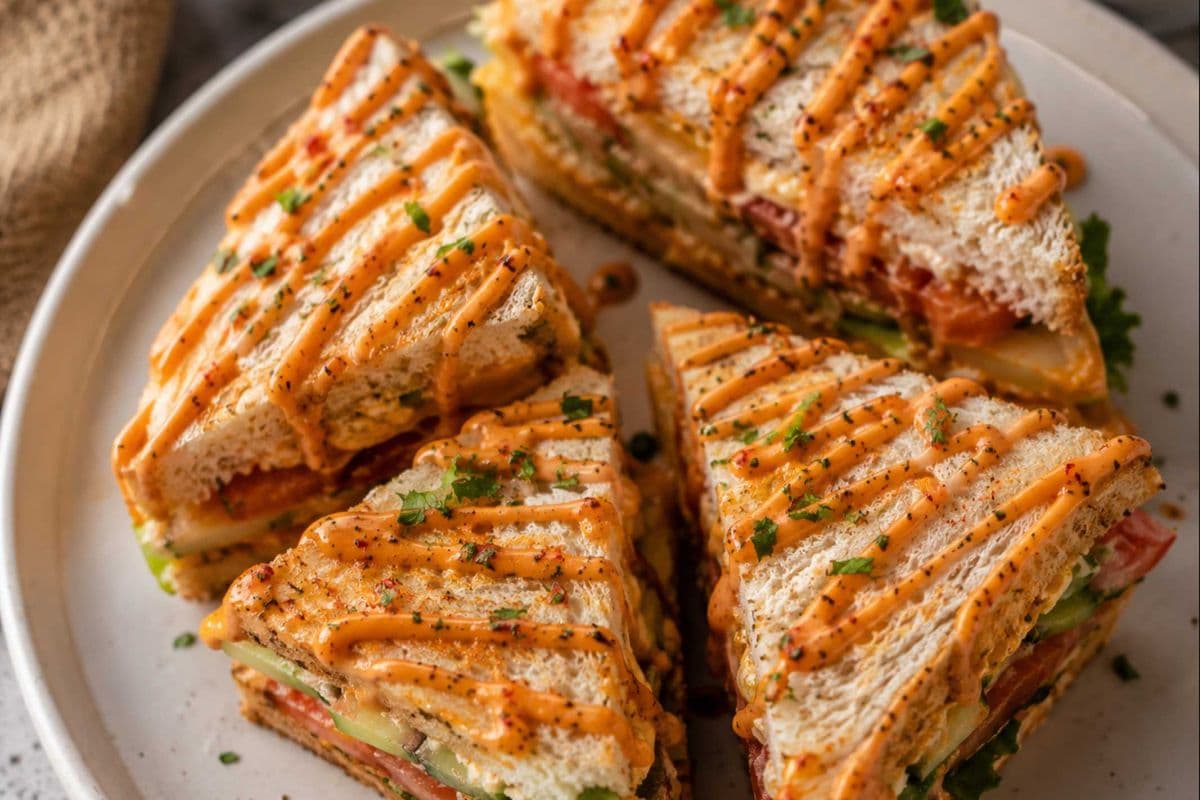 Spicy Mushroom sandwich