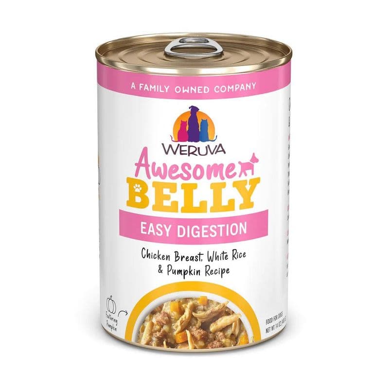 Weruva Awesome Belly Chicken & Rice Wet Dog Food Can 14-oz