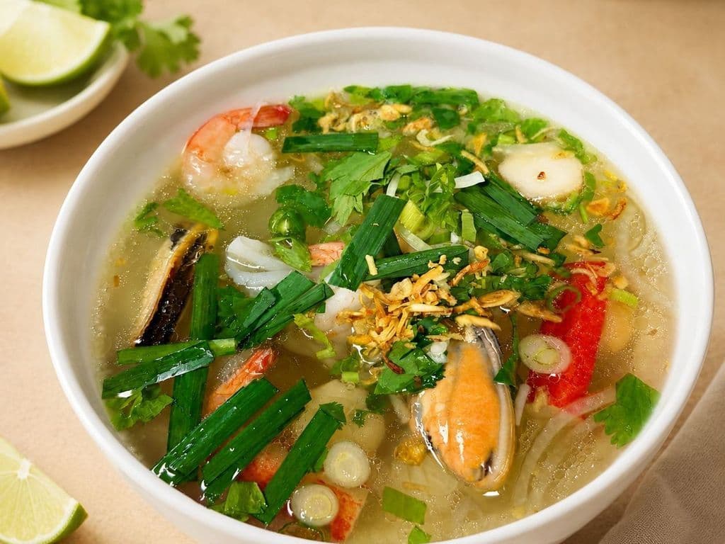 118. Seafood Rice Noodle Soup