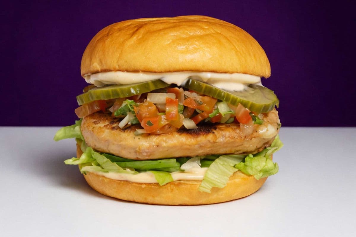 Grilled Alaskan Salmon Burger