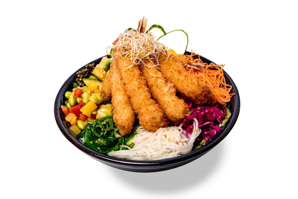 Crevette tempura Poké bowl
