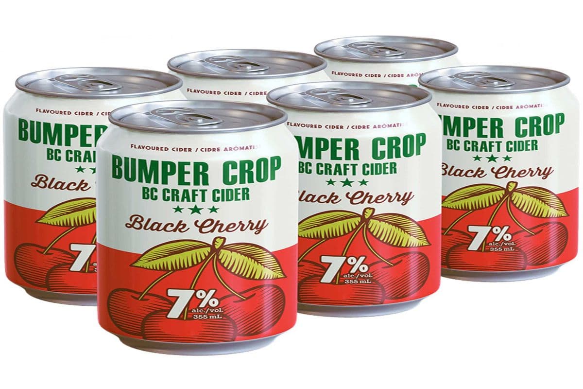 Bumper Crop Black Cherry Cider 6 Cans (6 x 355ml)