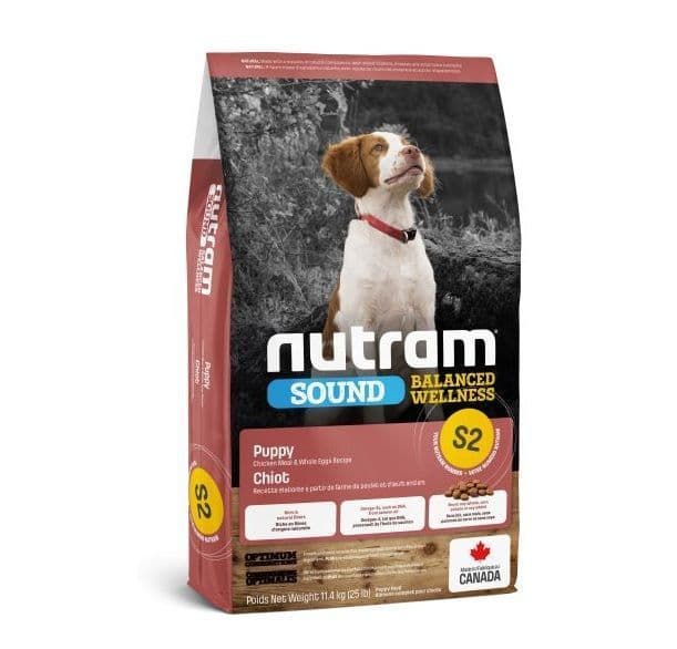 Nutram Sound (S2) Puppy, Chicken and Whole Eggs Dog 25lbs