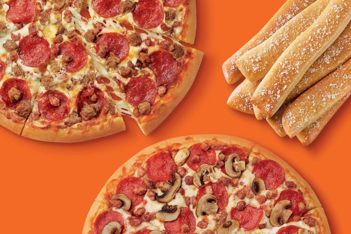 Two Large 14" Pizzas and Crazy Bread® Bundled Special