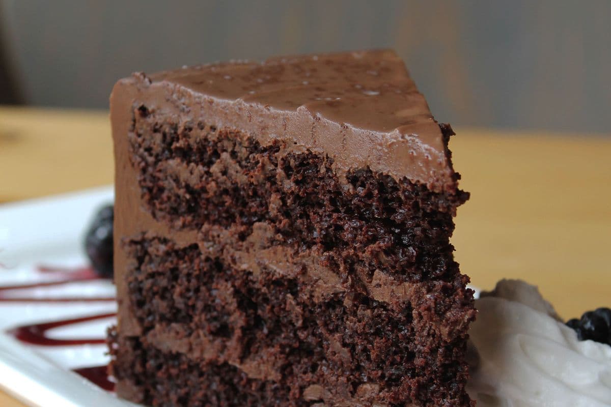 Gluten-Free Chocolate Fudge Cake Slice