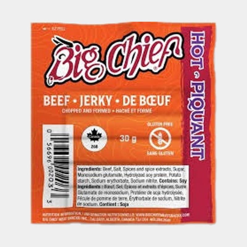 Big Chief Beef Jerky Hot