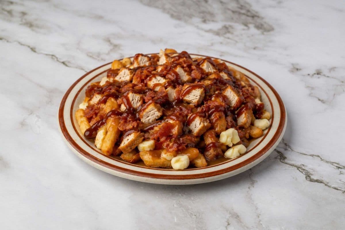 5. BBQ Bacon Chicken Poutine
