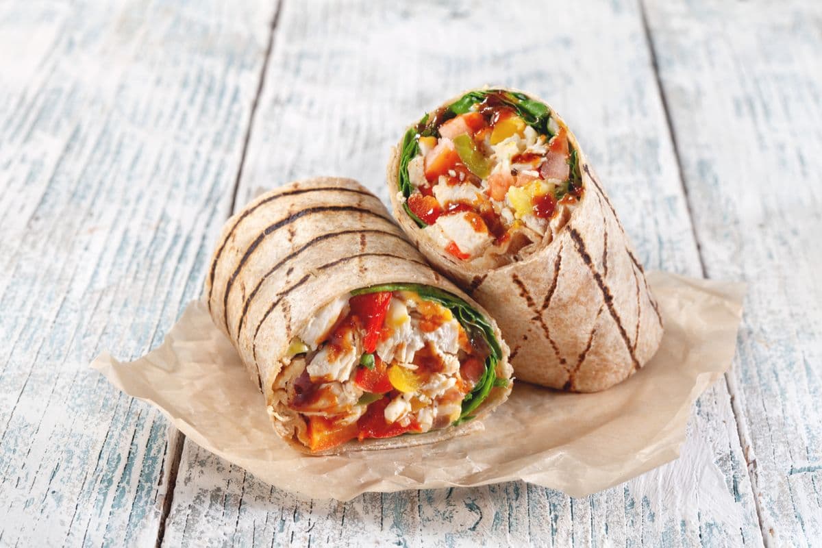 Grilled Aloha Wrap (720 Cal)
