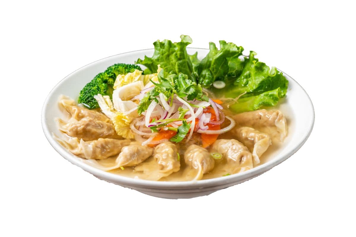T3. Egg Noodle with a Veggie and Wonton (Large)