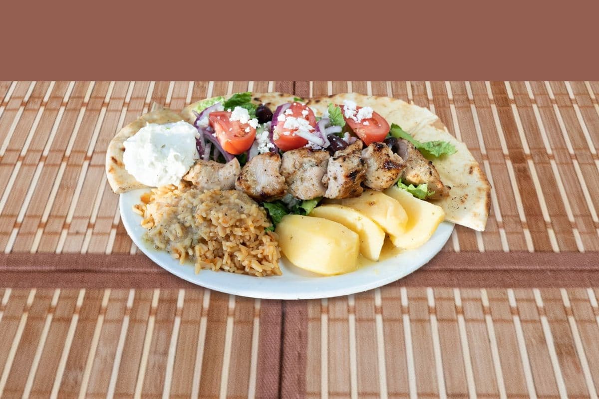 Chicken Souvlaki Dinner