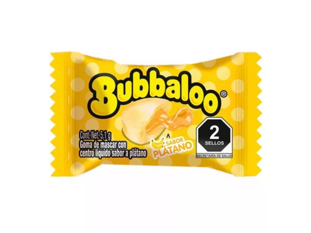 Bubbaloo Platano/Banana 5.1 gr