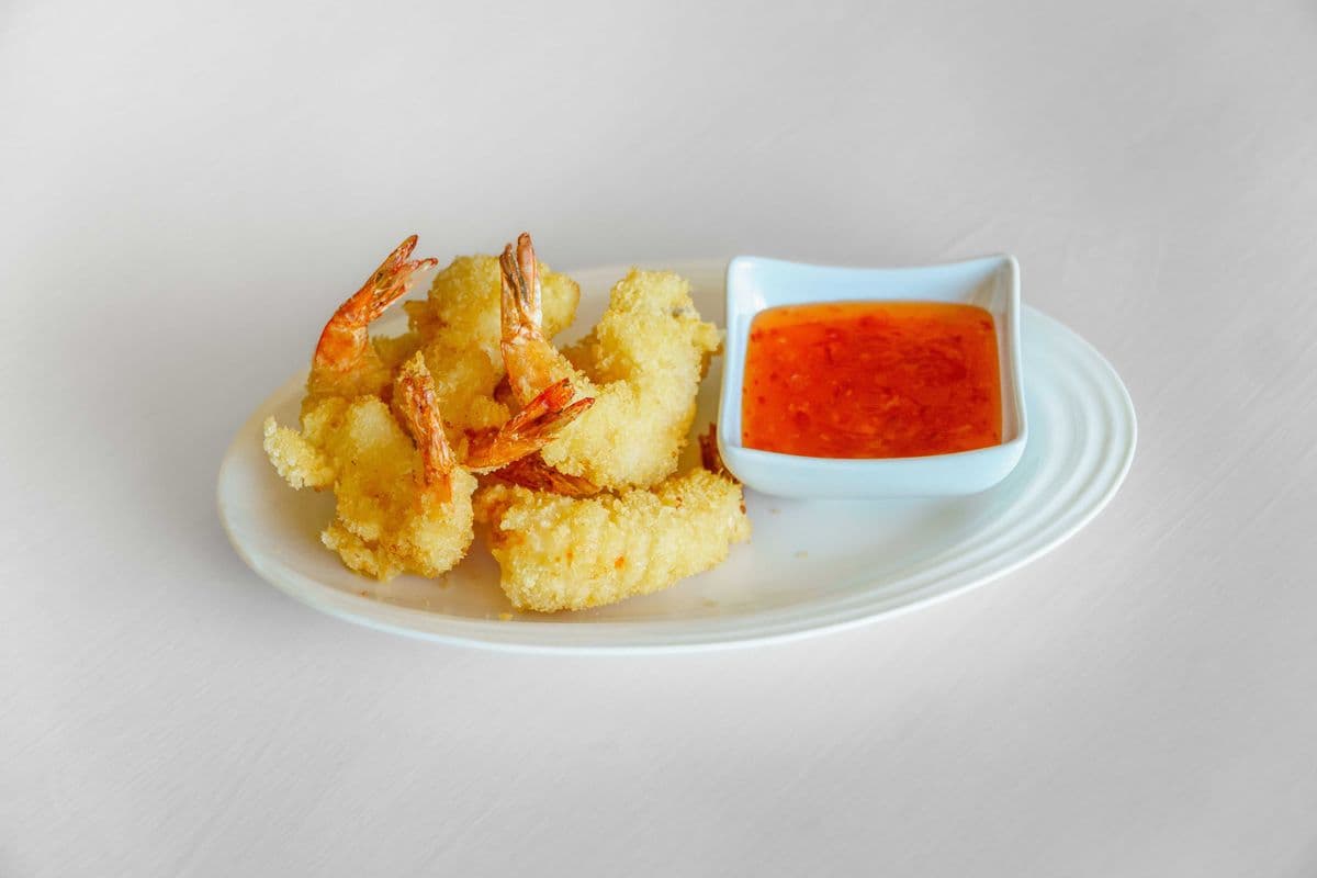 Deep Fried Butterfly Shrimp / Tom Chien Bot (5 pcs)