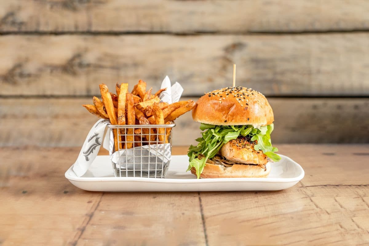 Burger saumon canadien