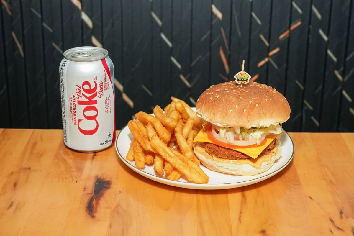 Barbecue Chicken Burger Meal